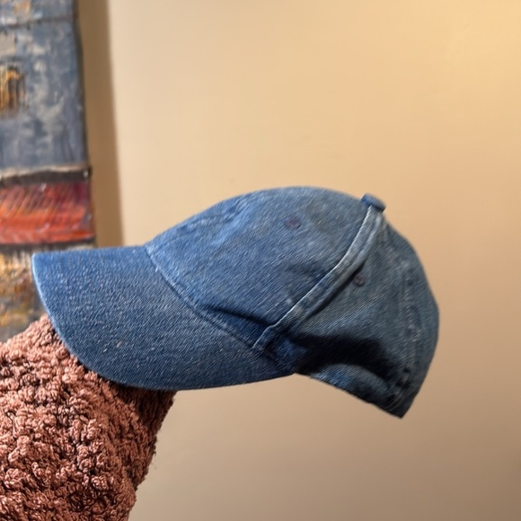 Vintage 1989 Blue Denim Infant Cap - Picture 2 of 4